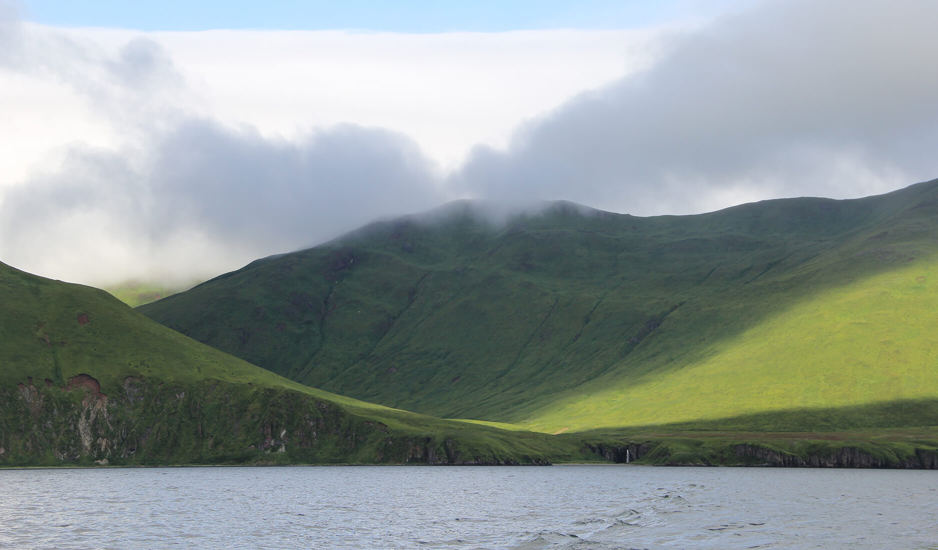 Green Alaskan hill